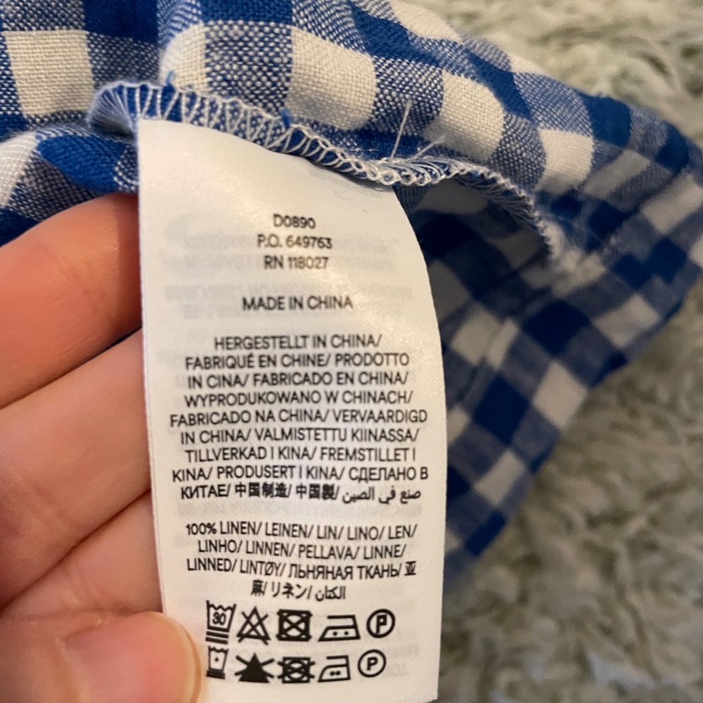 Boden Petite Puff Sleeve Gingham Dress - Picture 2 of 4